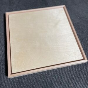 Outside the square canvas birchwood art board and float frame